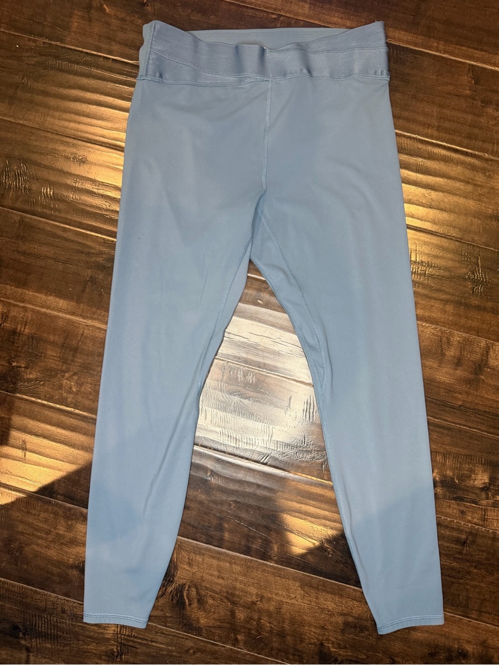 JoyLab Asymmetrical Crossover Waistband Leggings Light Blue Medium M